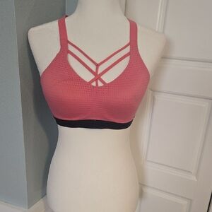 Victoria's Secret Pink and Black Sports Bra